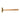 A Stuccler brass mallet with a wooden handle lying flat horizontally, head facing left.