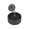 Front perspective view of the Stuccler magnetic stand and numbered torch tip organizer base.