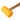 Detailed close-up view of the cylindrical yellow polyurethane non-marring mallet head on its wooden handle.