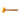 A horizontal view of a Stuccler yellow polyurethane dead blow mallet for jewelry making and metalwork.