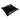 An angled perspective view of a square Stuccler black leather sandbag on a white background.