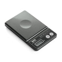 Angled view of the Tanita 1475T mini scale showing the dual-range capacity and mode buttons.