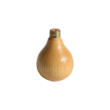 TECHNIQUE 18465 pear short graver handle made of French beech wood with brass ferrule collar.