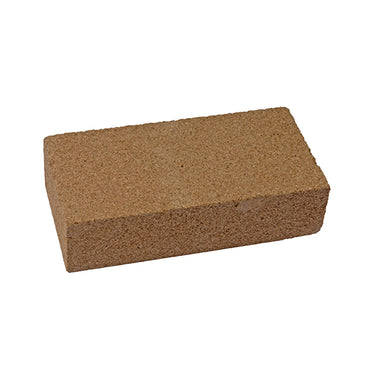 Isometric view of a thick rectangular Technique ASIC Skamolex soldering block angled down and to the left.