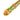 Close-up of a smooth wooden handle with a green and yellow thumbs-up sticker brand label.