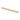 Perspective view of a flat wooden sanding and polishing stick showing its thickness and grain texture