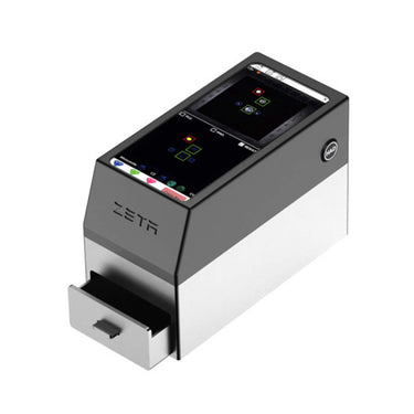 ZETA Natural Diamond Scanner with interactive screen and open sample tray.