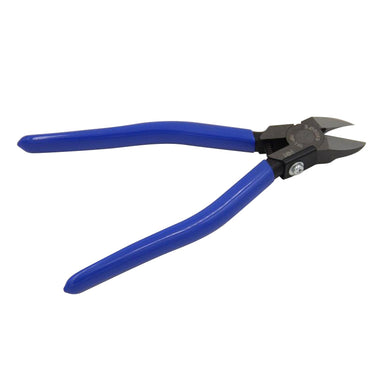 Side profile of 3.Peaks PNP-150 diagonal nipper showing the slim head and blue ergonomic handles.