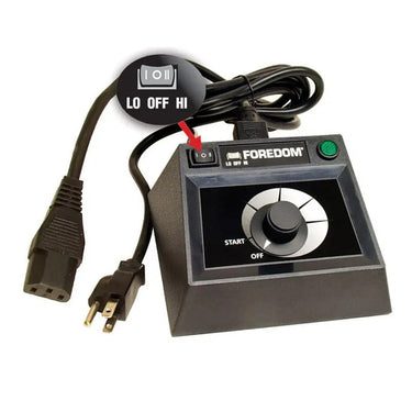 Foredom® C.EMHF-2 Table Top Control, Dual Speed Range for 230 Volt International Series SR Motors
