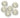 3M radial bristle disc in White, 120 grit, for removing medium scratches and smoothing metal.