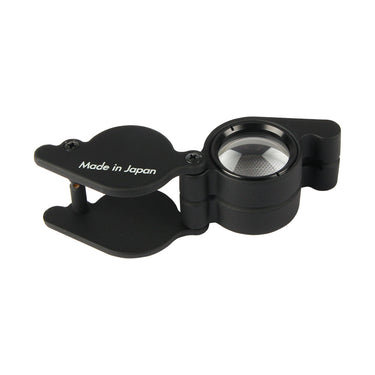 Underside of the Alfa Mirage Carton Loupe Pro highlighting the "Made in Japan" professional quality mark.