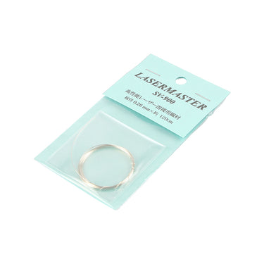 Isometric perspective view of the Alfa Mirage silver laser master welding wire pack on a white background.