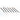 Row of seven Alfa Mirage professional wax carving micro knives angled towards the right.