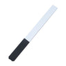 Aluminium finishing and sanding stick with a black textured handle grip shown on a white background