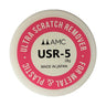 Top view of AMC USR-5 Ultra Scratch Remover 28g container for metal and plastic.