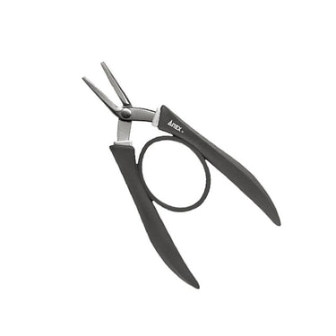 Angled view of Anex 258 pliers featuring comfortable black rubber loop grips.