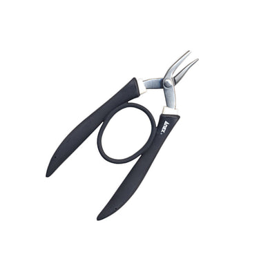 Tilted view of ANEX No.256 pliers showing the specialized round nose tip.