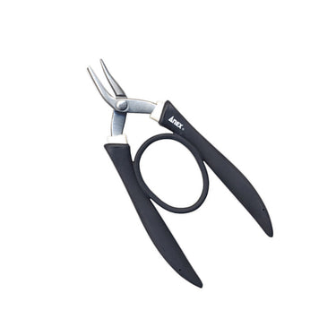 Top angle of ANEX 256 pliers designed for bending jewelry eye pins.