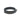 A black plastic bracelet sizer gauge looped together with gold-colored measurement markings on a white background.