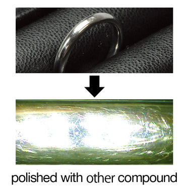 Professional Alfa Mirage Blue Polishing Compound Round for removing scratches on jewelry.