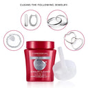 Guide showing Connoisseurs Silver Cleaner is suitable for silver rings, earrings, bracelets, and necklaces.