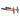 Two cross-peen goldsmith hammers with forged steel heads and orange black fiberglass handles.