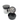 Disassembled diamond washing cup showing the glass jar, black lid, and 304 stainless steel mesh basket.