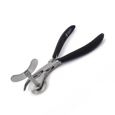 Angled view of the Durston ring cutter highlighting the precision saw blade.