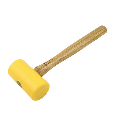 A Durston polyurethane hammer shown from a high angle with the wooden handle extending toward the upper right.