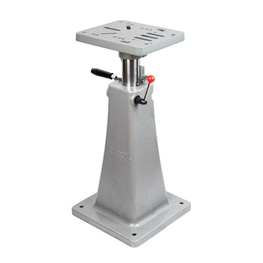 Durston professional adjustable cast iron rolling mill stand shown in a fully lowered position.