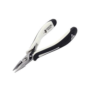 Top-down view of Durston 115mm jewelry pliers on a white background.