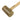 Close-up perspective shot of a Durston coiled rawhide mallet head, showing the spiral texture of the face.