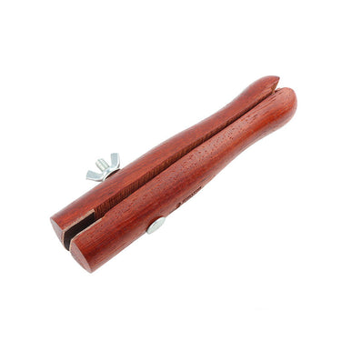 Durston wooden ring clamp featuring a metal wing nut for precise pressure adjustment.