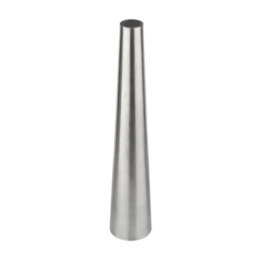 A single heavy-duty round steel tapered bracelet mandrel standing vertically on a white background.