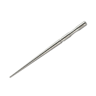 Diagonal view of Durston round ring mandrel with the contoured handle pointing up and to the right.