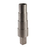 Durston round stepped mandrel with square tang shown vertically.