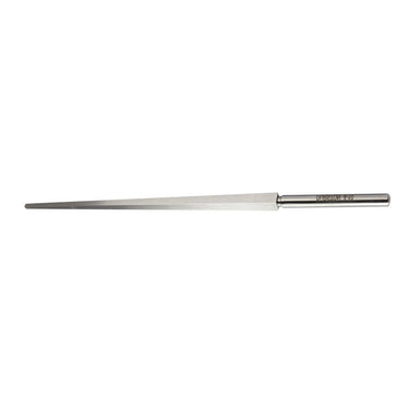 Clean horizontal profile of a steel Durston square ring mandrel on a white background.