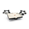Durston double third hand soldering station holding jewelry components above a ceramic block platform.