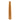 An isolated vertical view of a hexagonal Durston wooden forming mandrel with its distinct clean-cut angles.