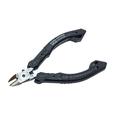Side profile of Engineer NS-06 micro nippers with ergonomic textured handles.