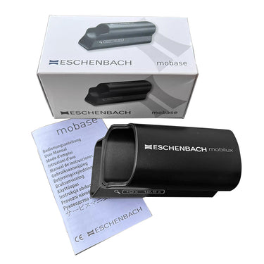 Eschenbach Mobase retail box with the stand and multilingual user manual.