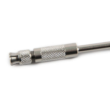 Side view showing the EVE special mandrel with the knurled screw partially opened to reveal the pin holder mechanism.