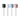 Four EVE Universal silicone polishing cylinder pins in dark gray, white, light blue, and pink on shanks.