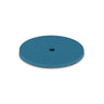 A blue 22 ✖ 1 flat EVEFLEX silicone polishing disc used for coarse shaping.