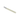 A single white fiberglass brush refill tip with a silver metal base.