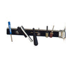 Foredom magnetic arm holding various metal burs and attachments on magnetic strip.