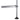 Side view of empty metal Foredom tray arm mounted on vertical motor hanger support pole.