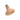 Angled studio view of French beech wood compact oval graver handle on white background.