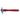 Side profile view of Fretz HMR-13 short sharp texturing hammer with red Padauk wood handle.