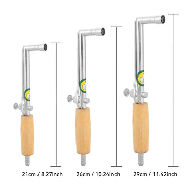 Dimension diagram for three jewelry soldering torches measuring 21cm, 26cm, and 29cm in length.